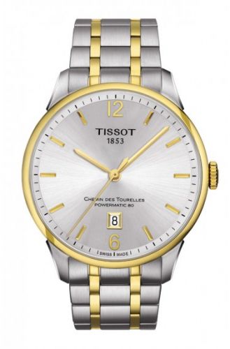 Tissot Chemin des Tourelles Powermatic 80 Two Tone Silver Bracelet