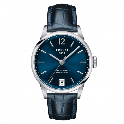 Tissot Chemin Des Tourelles Powermatic 80 32 Stainless Steel Blue Strap