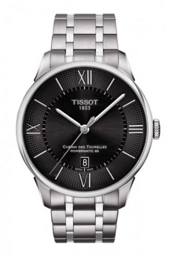 Tissot Chemin des Tourelles Powermatic 80 Black Roman Bracelet