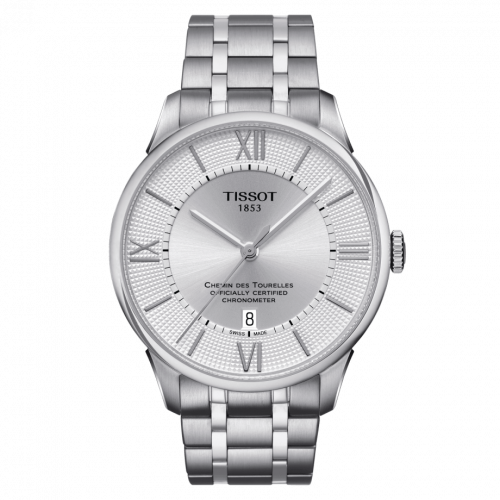 Tissot Chemin Des Tourelles Powermatic 80 COSC 42 Stainless Steel Silver Bracelet