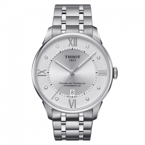 Tissot Chemin Des Tourelles Powermatic 80 42 Stainless Steel Silver Bracelet