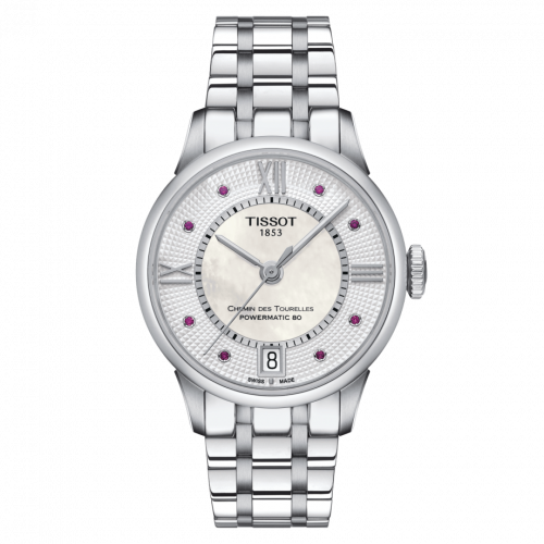 Tissot Chemin Des Tourelles Powermatic 80 32 Stainless Steel MOP Bracelet