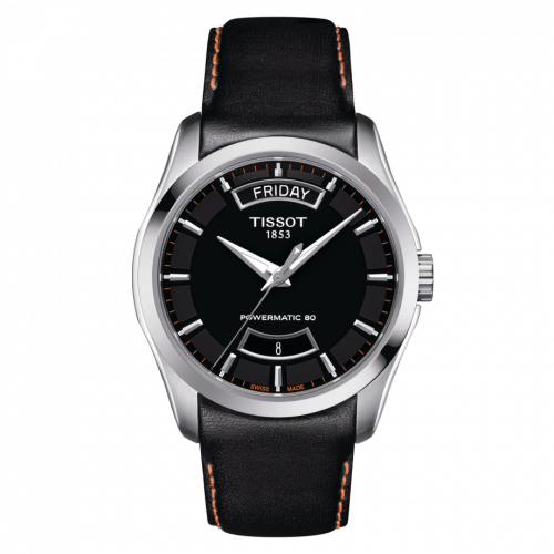 Tissot Couturier Powermatic 80 39 Stainless Steel Black Strap