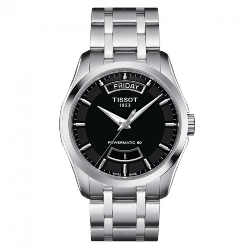 Tissot Couturier Powermatic 80 39 Stainless Steel Black Bracelet