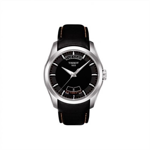Tissot Couturier Automatic Day-Date Orange Strap