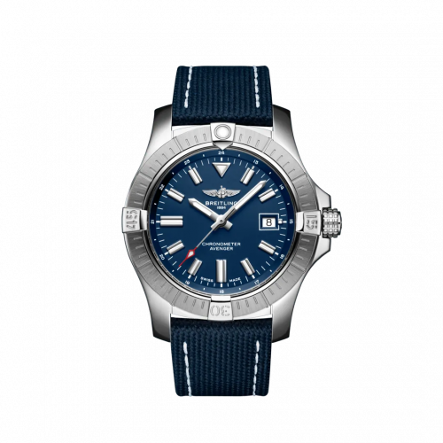 Breitling Avenger Automatic 43 Stainless Steel Blue Military Folding