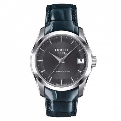 Tissot Couturier Powermatic 80 32 Stainless Steel Grey Strap