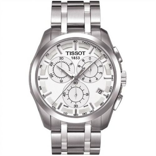 Tissot Couturier Quartz Chronograph Silver Bracelet