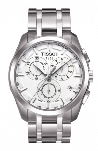 Tissot Couturier Quartz Chronograph GMT Silver