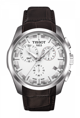 Tissot Couturier Quartz Chronograph GMT Silver Strap