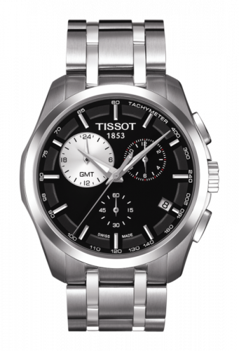 Tissot Couturier Quartz Chronograph GMT Silver-Eye