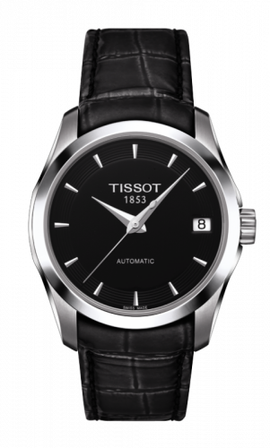 Tissot Couturier Automatic Ladies Black Strap