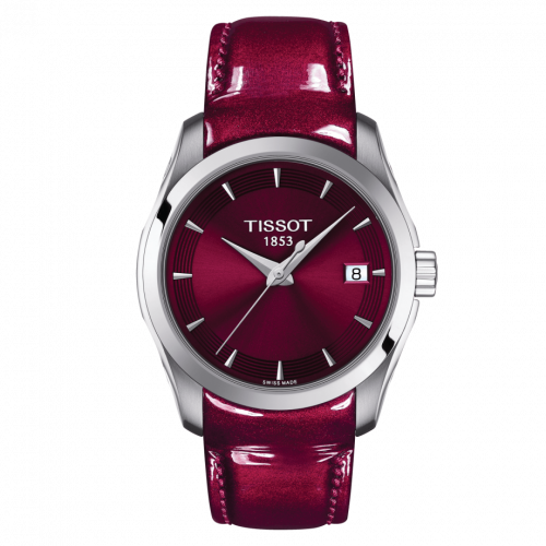 Tissot Couturier Quartz 32 Stainless Steel Red Strap