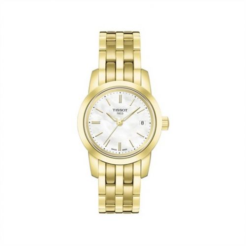 Tissot Dream Quartz 28 Yellow Gold PVD MOP Bracelet