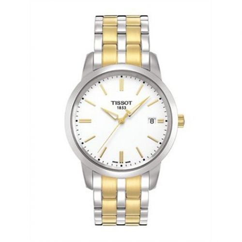 Tissot Dream Quartz 38 Stainless Steel Yellow Gold PVD White Bracelet