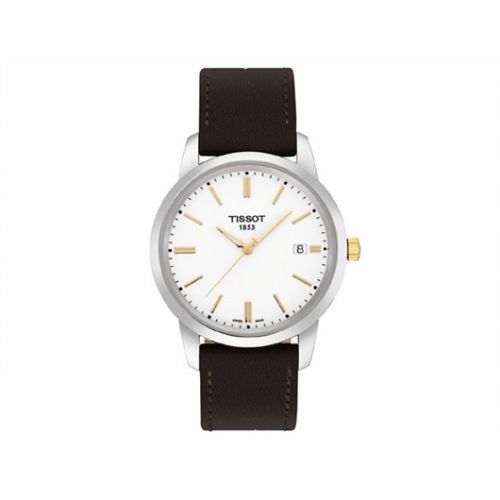 Tissot Dream Quartz 38 Stainless Steel Yellow Gold PVD White Strap