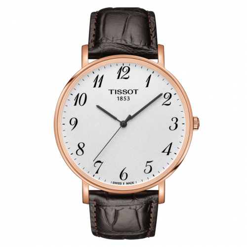 Tissot Everytime Large Rose Gold PVD Silver Strap