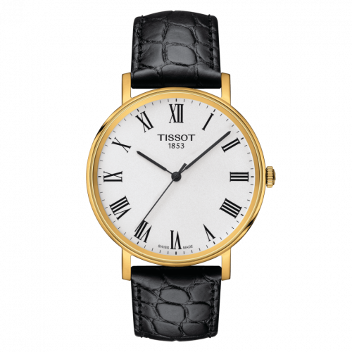 Tissot Everytime Medium Yellow Gold PVD Silver Strap
