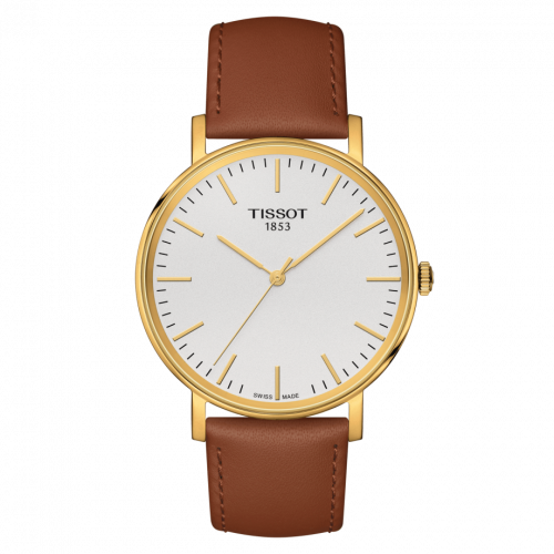 Tissot Everytime Medium Yellow Gold PVD Silver Strap