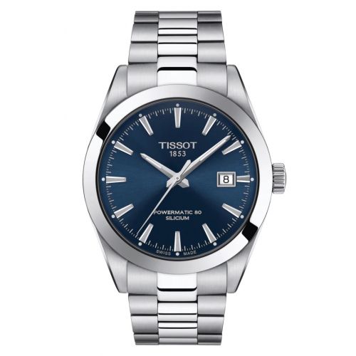 Tissot Gentleman Powermatic Stainless Steel Blue Bracelet