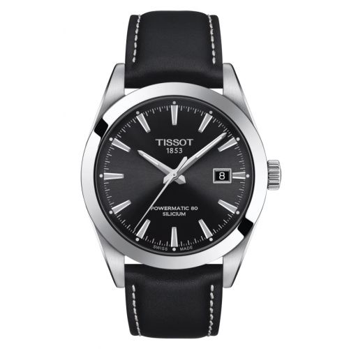 Tissot Gentleman Powermatic Stainless Steel Black Strap
