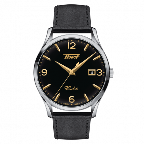 Tissot Visodate Quartz 40 Stainless Steel Black Strap