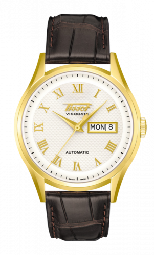 Tissot Visodate Automatic Yellow Gold Silver Strap