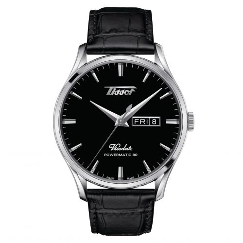 Tissot Visodate Powermatic 80 Stainless Steel Black Strap
