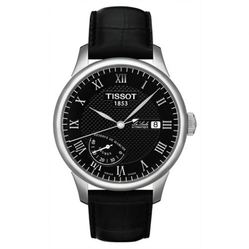 Tissot Le Locle Power Reserve 39.3 Stainless Steel Black Strap