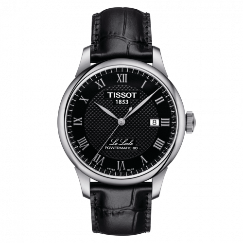 Tissot Le Locle Powermatic 80 39.3 Stainless Steel Black Strap