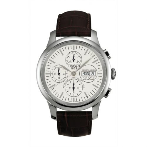 Tissot Le Locle Chronograph 42.3 Stainless Steel Silver Strap
