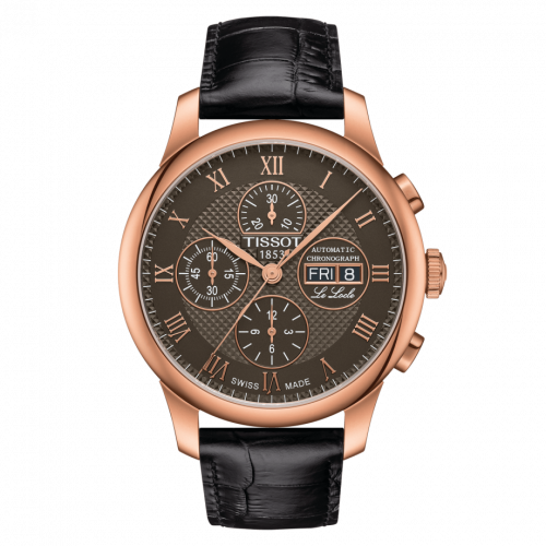Tissot Le Locle 42.3 Valjoux Chronograph Rose Gold PVD Bronze