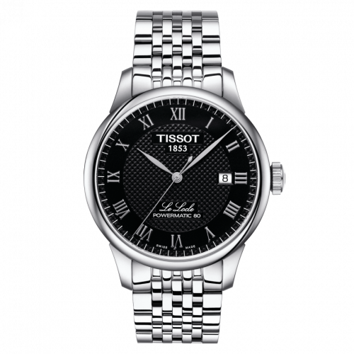 Tissot Le Locle Powermatic 80 39.3 Stainless Steel Black Bracelet