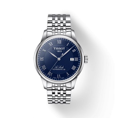 Tissot Le Locle Powermatic 80 39.3 Stainless Steel Blue Bracelet