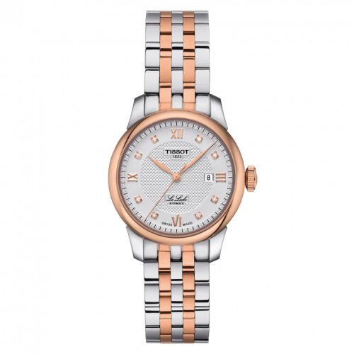 Tissot Le Locle 29 Automatic Lady Stainless Steel Rose Gold PVD Silver