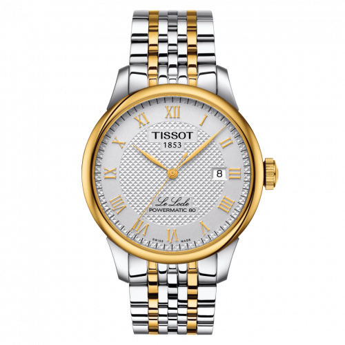 Tissot Le Locle Powermatic 80 39.3 Stainless Steel Yellow Gold PVD Silver Bracelet