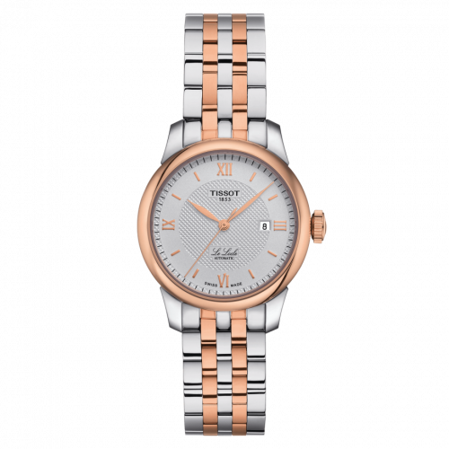 Tissot Le Locle 29 Automatic Lady Stainless Steel Rose Gold PVD Silver