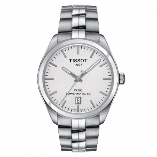 Tissot PR 100 Powermatic 80 39 Stainless Steel Silver Bracelet