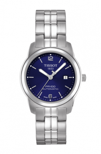 Tissot PR 100 Automatic 27 Stainless Steel Blue Bracelet