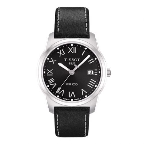 Tissot PR 100 Quartz 38 Stainless Steel Black Strap