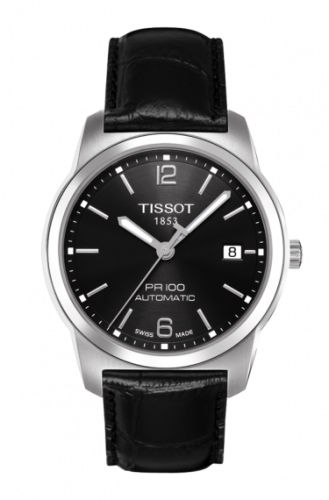 Tissot PR 100 Automatic 38 Stainless Steel Black Strap