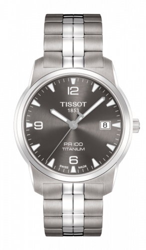 Tissot PR 100 Quartz 38 Titanium Grey Bracelet