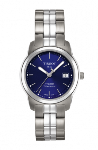 Tissot PR 100 Quartz 27 Titanium Blue Bracelet