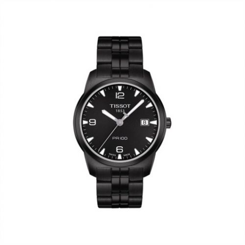 Tissot PR 100 Quartz 38 PVD Black Bracelet