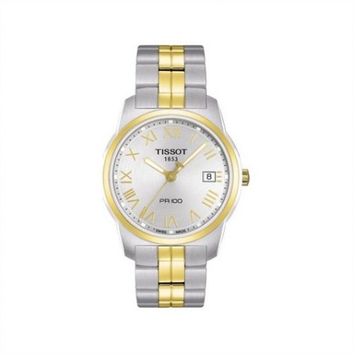 Tissot PR 100 Quartz 38 Stainless Steel Yellow Gold PVD Bracelet