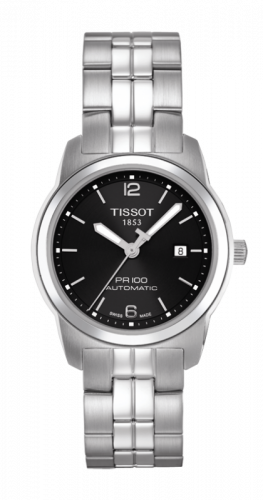 Tissot PR 100 Automatic 27 Stainless Steel Black Bracelet