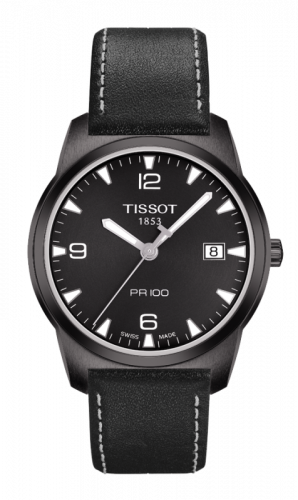 Tissot PR 100 Quartz 38 PVD Black Strap