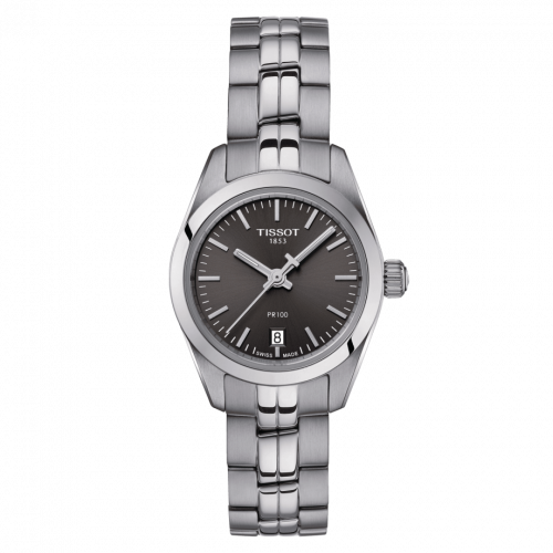 Tissot PR 100 Quartz 25 Stainless Steel Grey Bracelet