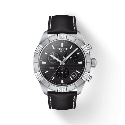 Tissot PR 100 Sport Gent Chronograph Stainless Steel Black