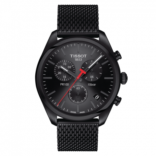 Tissot PR 100 Chronograph Quartz 41 PVD Black Milanese